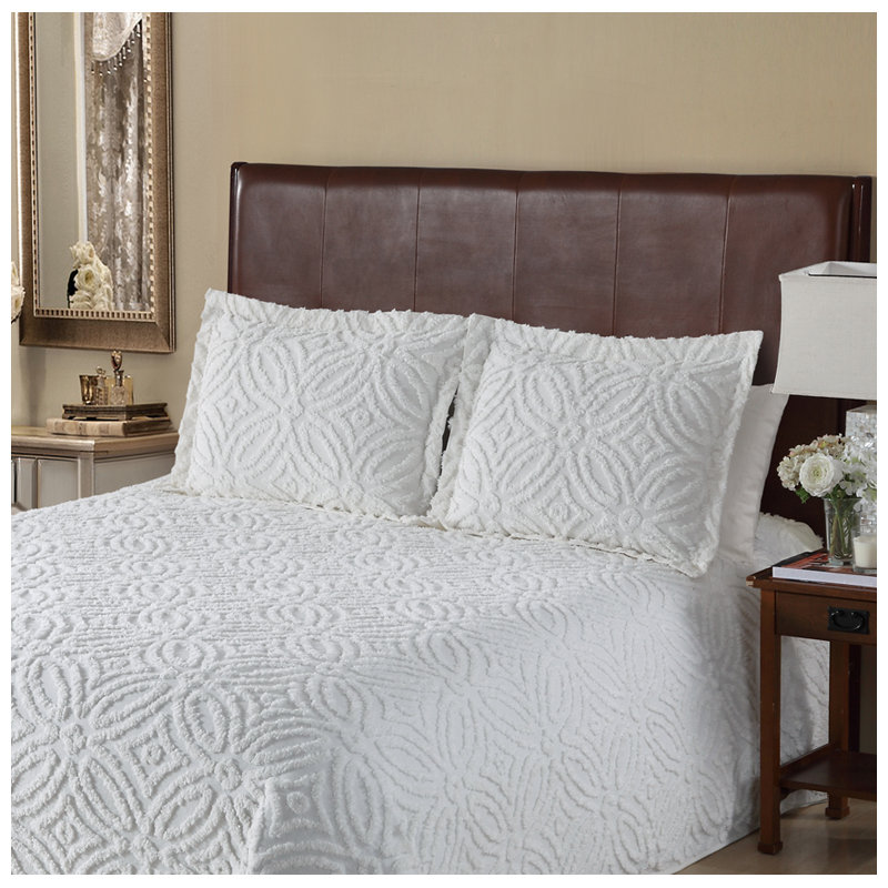 Alicia Wedding 100% Cotton Envelope Sham, White