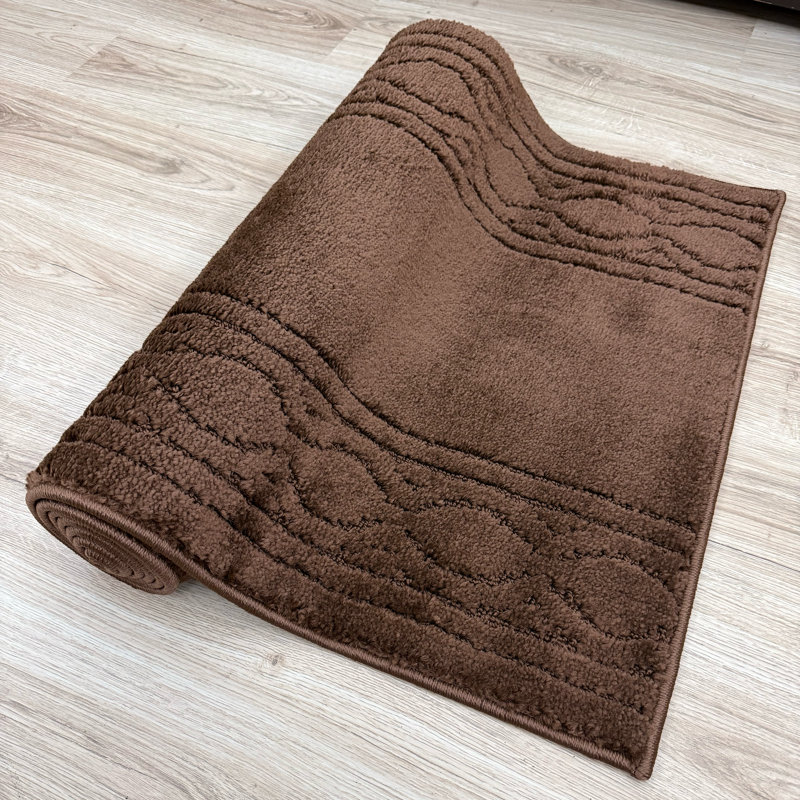 Tapis de couloir marocain brun anti-dérapant lavable à la machine 2 pi 2 po x 6 pi, Tapis de couloir 2 pi 2 po x 6 pi