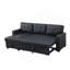 Canapé modulaire rembourré polyvalent avec rangement et design convertible