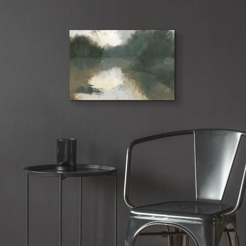  «Moody Landscape» par James Wiens, art mural en verre acrylique, 24 po x 16 po