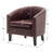 Oscar 29" W Stain Resistant Faux Leather Tufted Barrel Chair-641031805