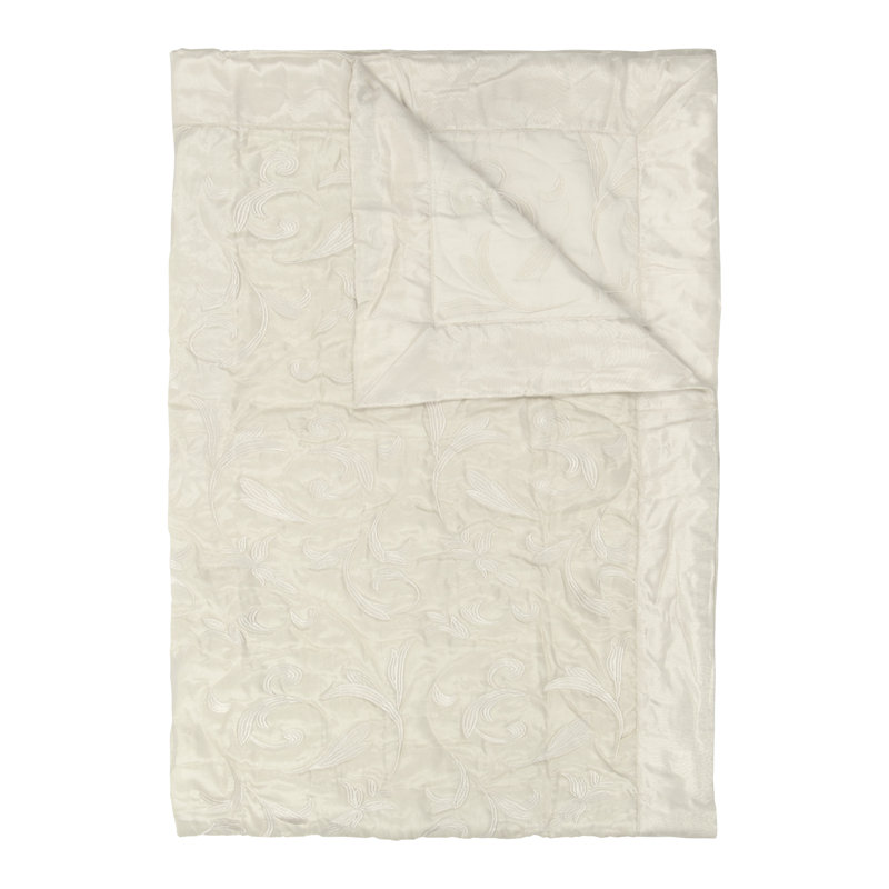 Woodvale Polyester Abstract Bedspread, 180 x 270cm Bedspread , Champagne