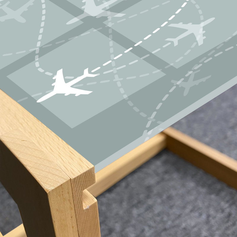 Jabed Sled Coffee Table, 90cm H x 62cm W x 40cm D