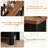 43" Console Table, Modern Wood Side Table With Open Storage Shelves, Freestanding Narrow Display Shelf, Accent Table, Behind Couch Table For Living Room, Hallway, Foyer-1964929066