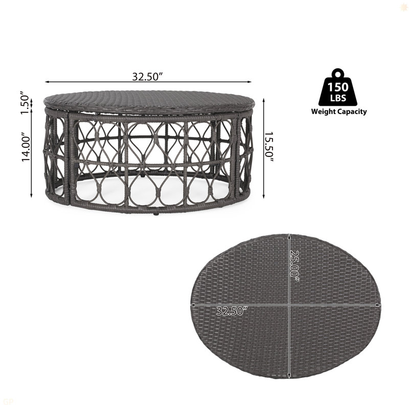 Bruce Coffee Table, Gray