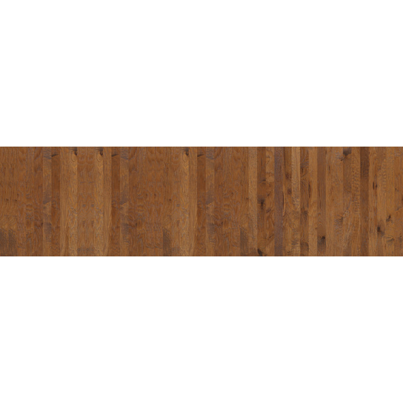 Plancher de bois franc d'ingénierie hydrofuge Evergreen Hickory l 5 po x T 8,2 mm x longueurs variables, Crystal Cave