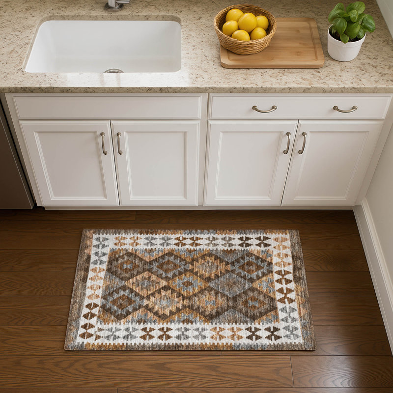 Premium Machine Washable Mayfield Tribal Rug, Rectangle 1'8" x 2'6"