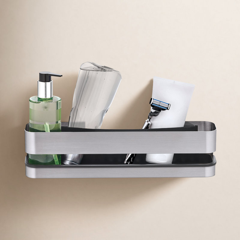 Tablette de douche NEXIO, H 3,3465 po x l 13,3858 po x P 4,7244 po, Acier inoxydable mat