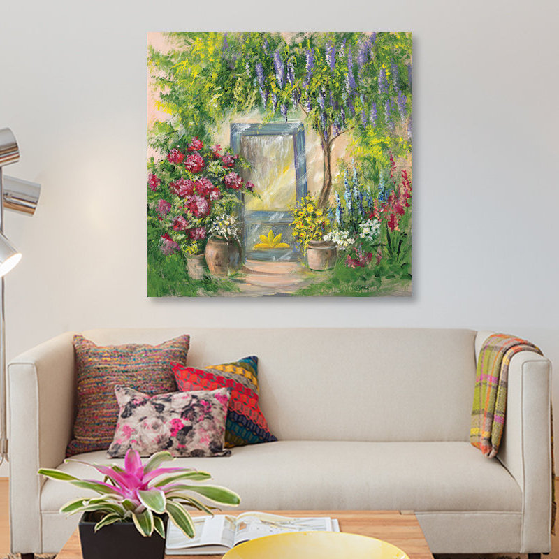 «Entrada I», reproduction sur toile, H 18 po x l 18 po x P 1,5 po, Toile tendue, Pas de tapis