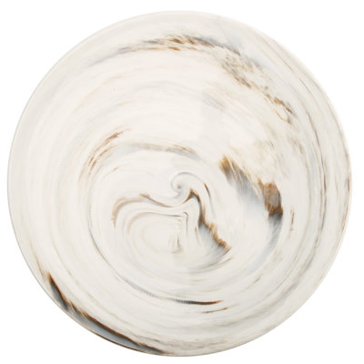 Marble 11" Coupe Plates, by Luzerne