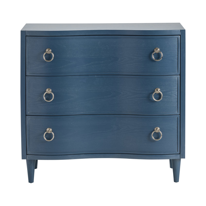 Hawthorne Estate Mid-Century 3-Drawer Brown Oak Chest