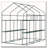 Outsunny 7' x 5' x 6' Walk-in Greenhouse with Mesh Door and Windows, 18 Shelf Hot House with Trellis, Plant Labels, UV protective for Growing Flowers, Herbs, Vegetables, Saplings, Green