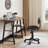 Modern PU Leather Adjustable Swivel Office Chair with Diamond Stitching-1650474990
