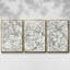 Ensemble de 3 reproductions de motifs floraux sur toile I-97795064-97795067