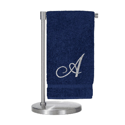 Serviettes de bain monogrammées - ensemble de 1 - lettre en script