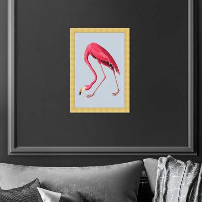 «Flamingo on Grey Ice» par Oliver Gal - impression encadrée