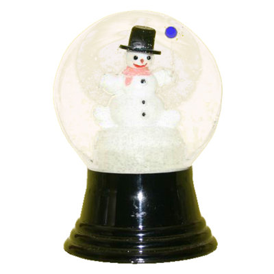  Bonhomme de neige et ballon flottant en verre à collectionner
