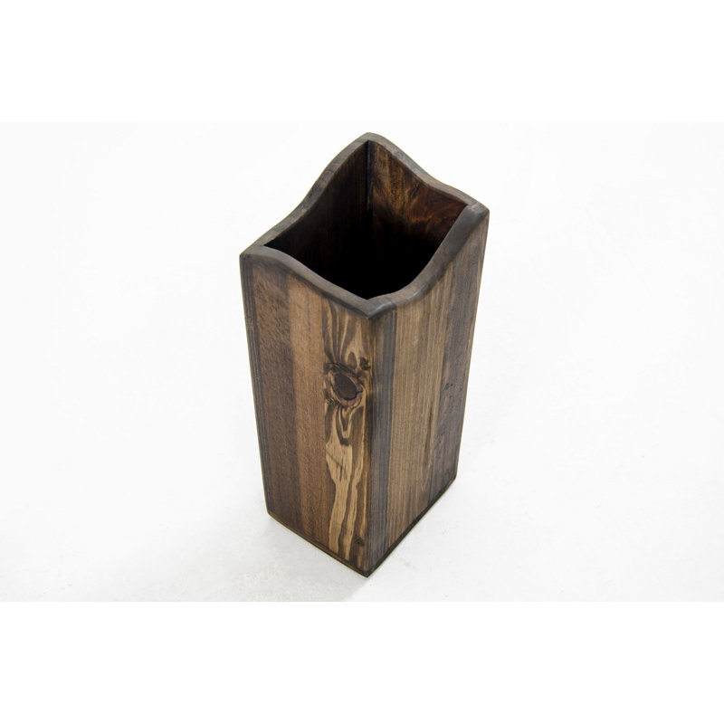 Vase de table en bois massif