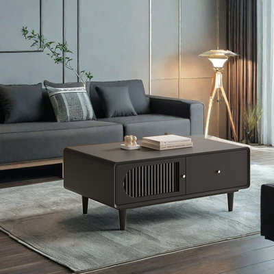Modern coffee table with smooth edges