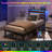 Twin Bed Frame with Lighting and Charging Headboard