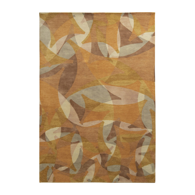 Handmade Silk and Wool Area Rug