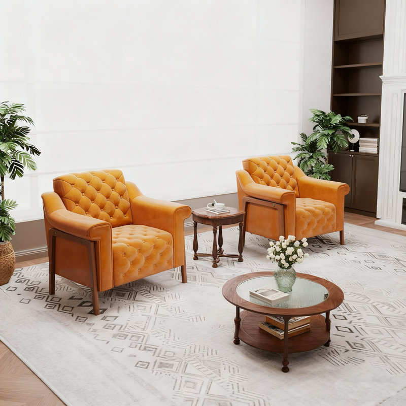PU Leather Accent Club Chair, Mid-Century Office Armchair Chair, Single Sofa, Armchair For Bedroom, Apartment, Waiting Room