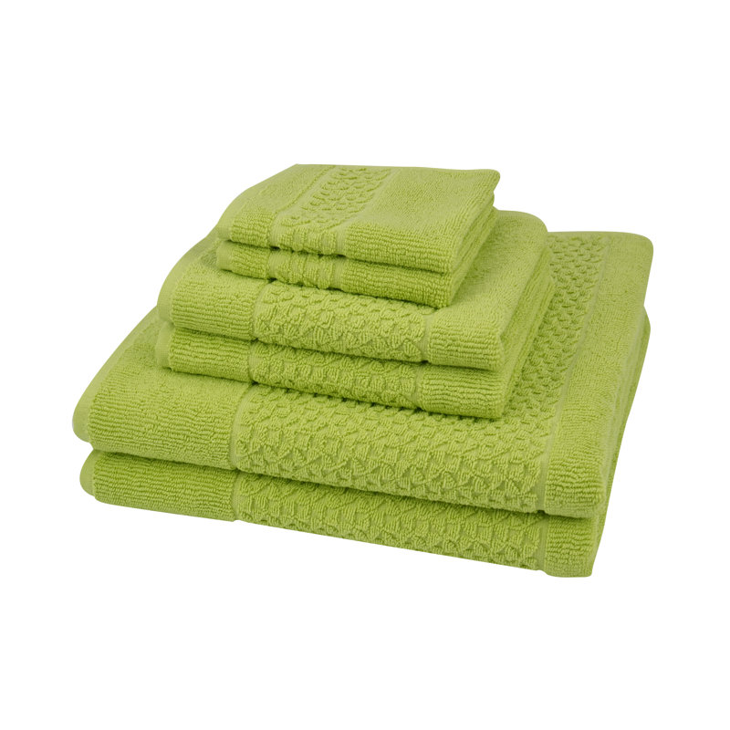 Ensemble de serviettes 6 pièces Otley, Vert