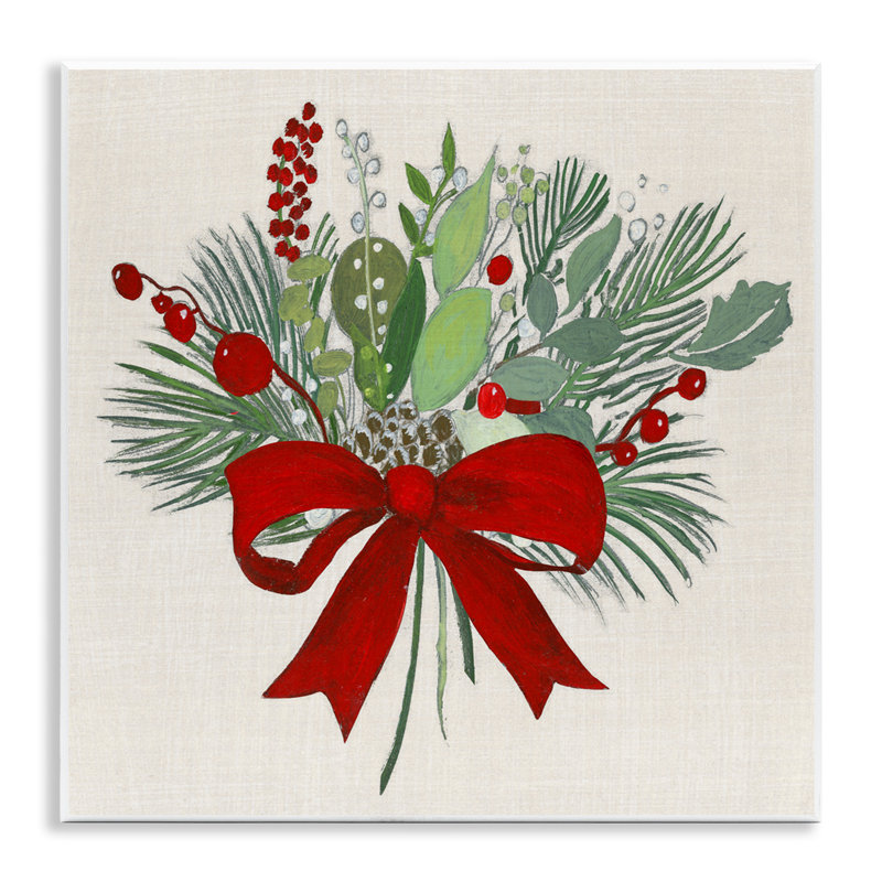 Plaque murale Merry Berry Bow, design par Tava Studios