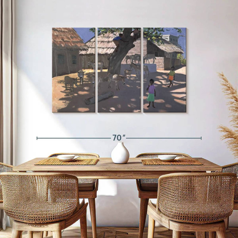 Alvord Donkeys Lamu Kenya, 36" H x 57" W
