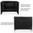 42'' Glass Top Console Table
