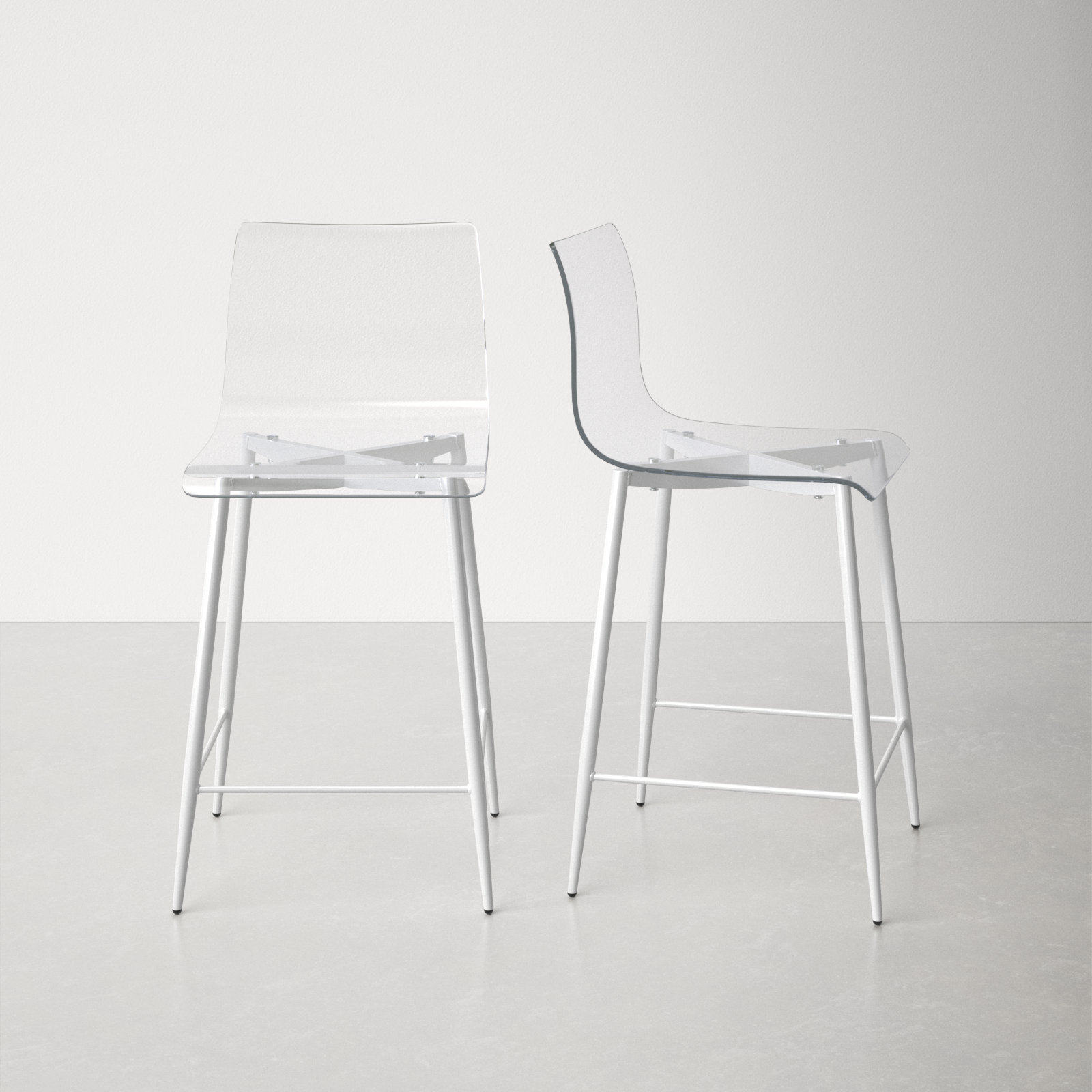 Clear plastic counter online stools