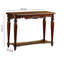 Traditional Style 1Pc Console Table Intricate Design Turned Legs Open Shelf