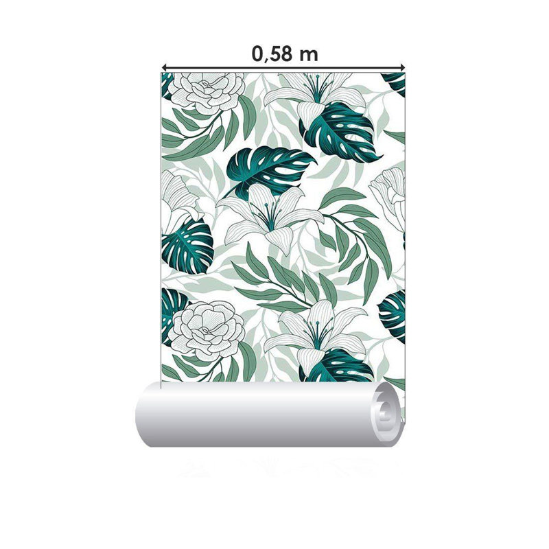 Rouleau de papier peint adhésif Scoles, L 126 po x l 24 po