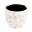 Jardinière en terre cuite, finition terrazzo