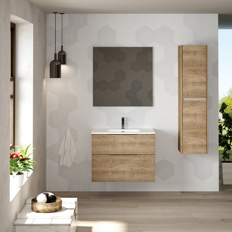 Dalia Bathroom Storage, Natural Oak