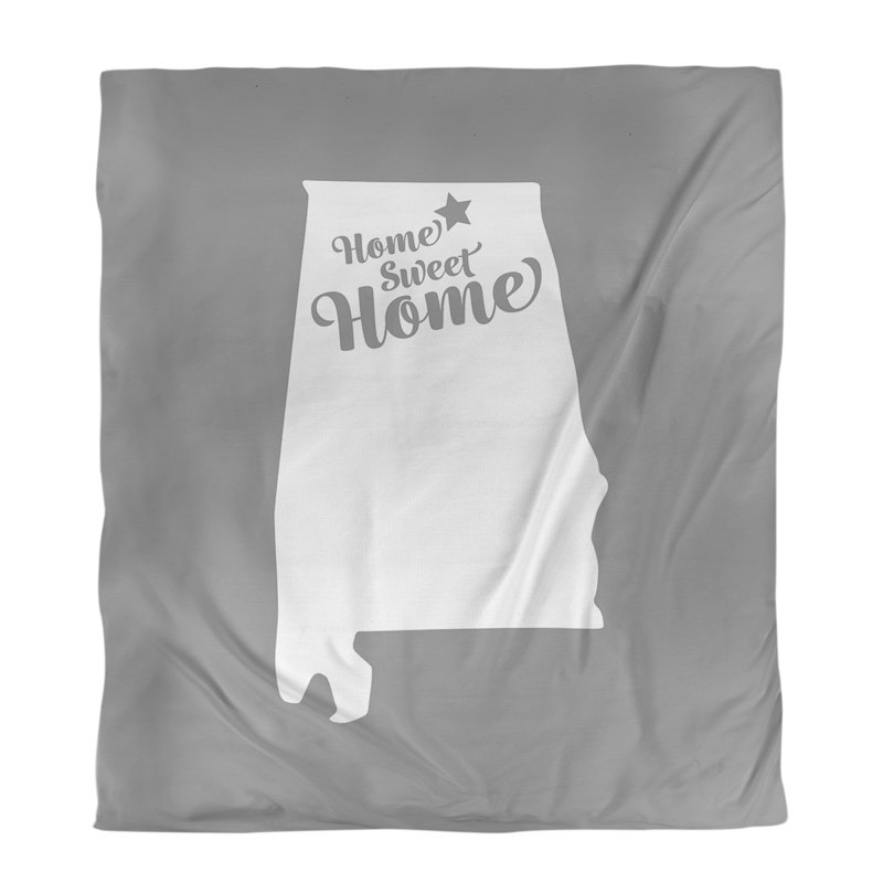 Housse de couette à la maison Huntsville, Housse de couette simple TG, Gris