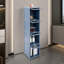 Petite armoire de rangement sur pied à 4 niveaux avec armoire de rangement pour chambre à coucher, salon et salle d'étude-1303548208