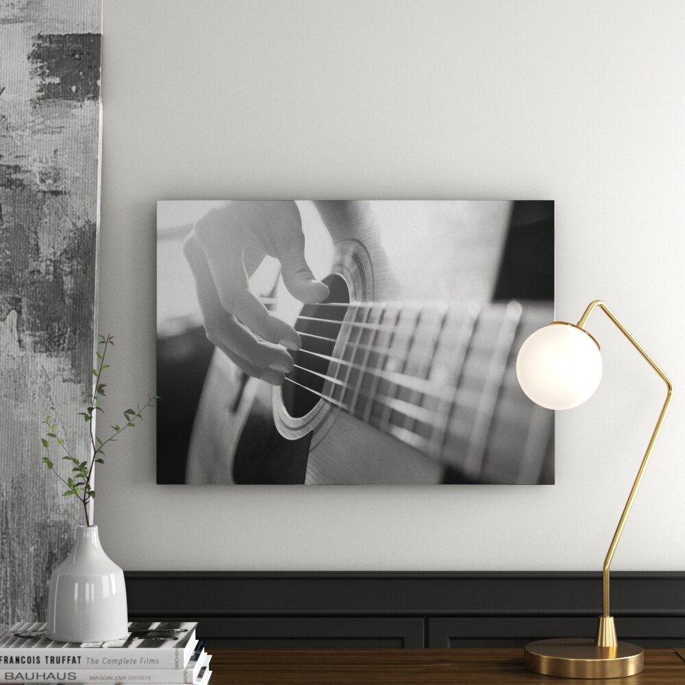 Leinwandbild „Gitarrenspiel“, Fotodruck