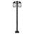 Inniss Stained Glass Transparent Lamp Post (Full) Post Lantern