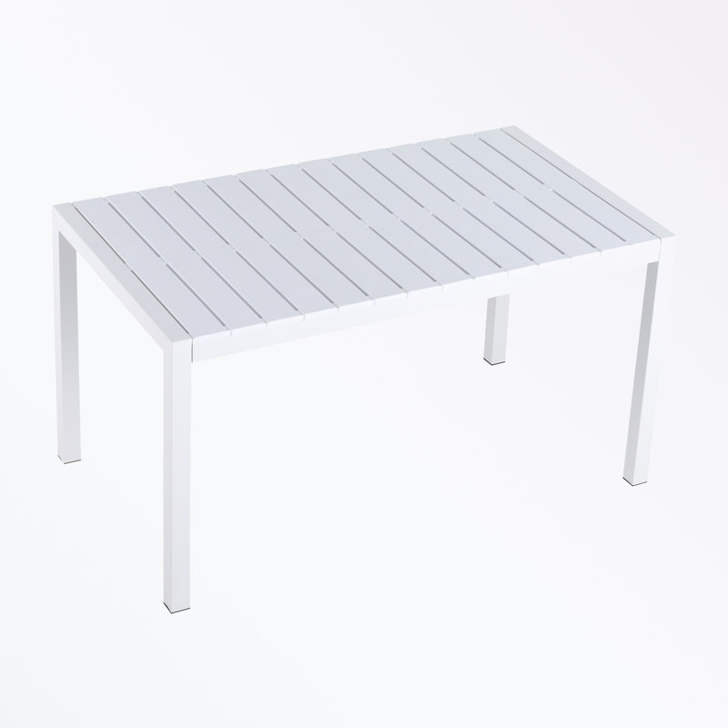 Table de salle à manger rectangulaire avec pieds en métal
