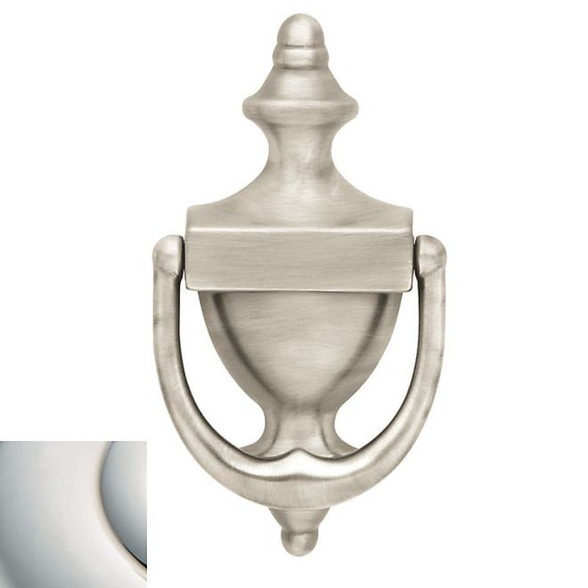 Colonial Door Knocker, Lifetime Bright Nickel