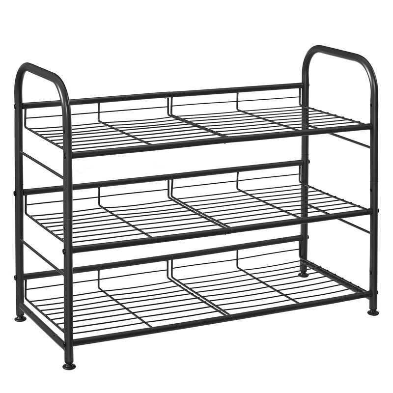 9 Pair Stackable Shoe Rack