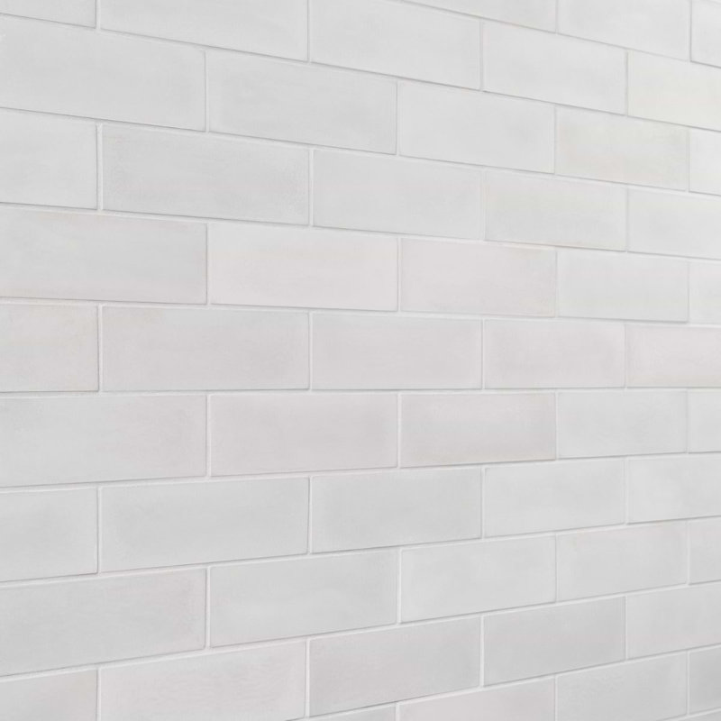 Color One 2x8 Matte Cement Tile, Mist Gray