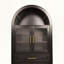71 grands garde-manger arqués avec porte de grange en verre et tablettes réglables-1767001385