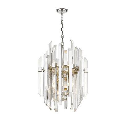 Luminaire suspendu géométrique simple 9 lumières