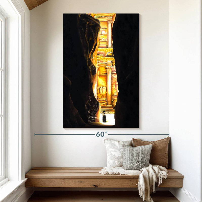 Aime Homage To Petra, 51" H x 34" W
