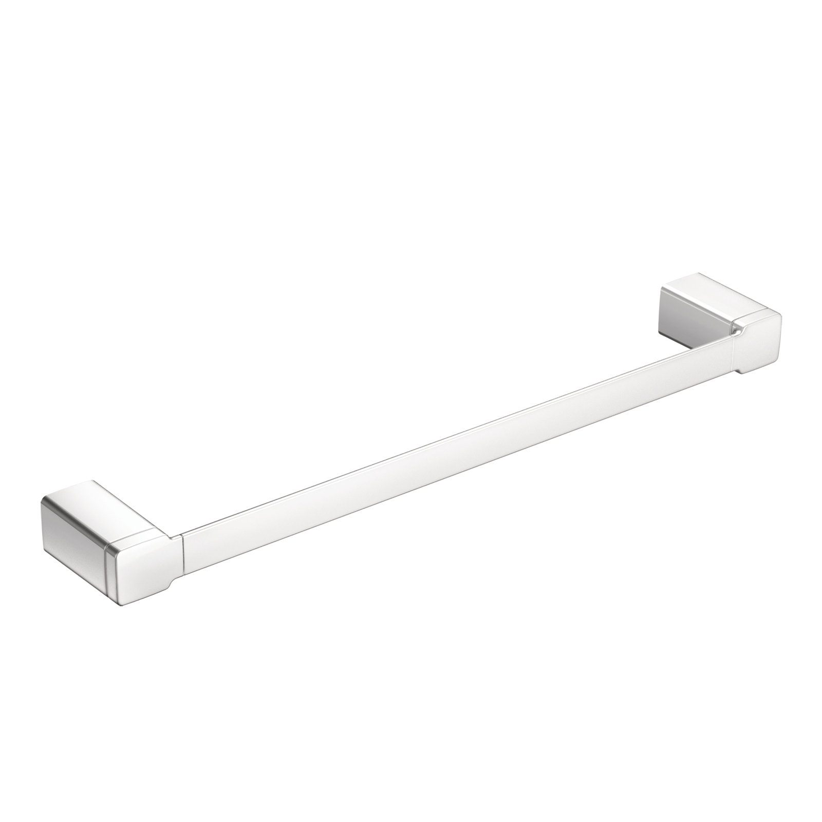 90 Degree 18" Wall Mounted Towel Bar, Chrome