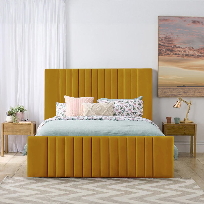 Gagliano Storage Bed, Kingsize (5'), Turmeric