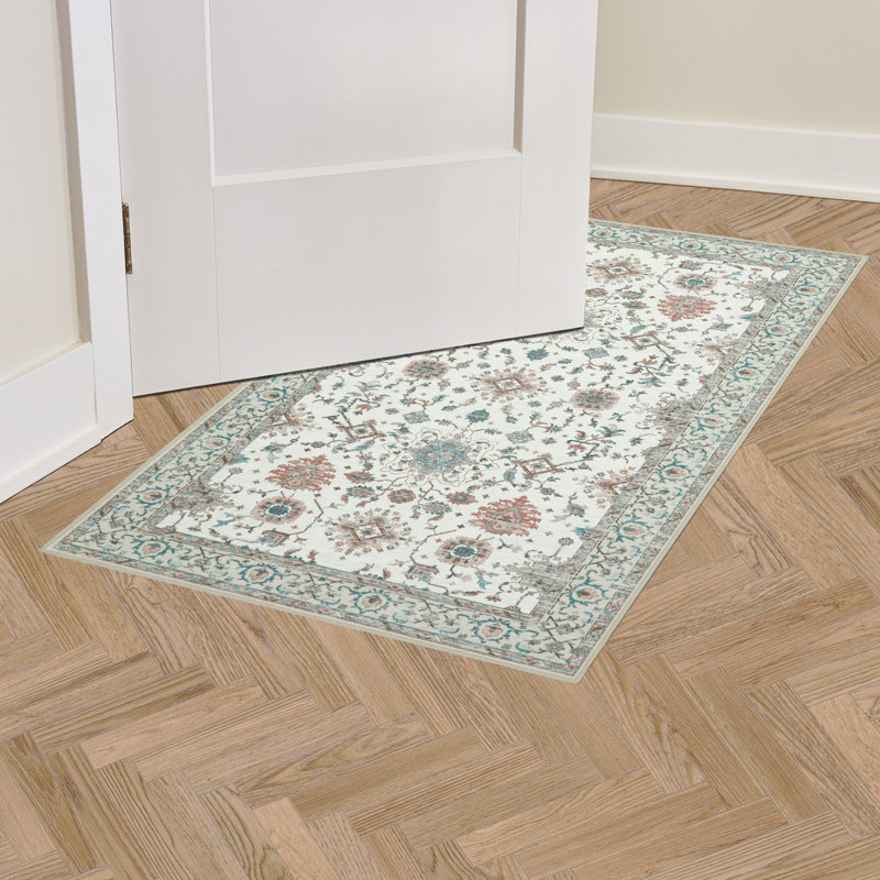 Laura Ashley Aure Chenille Machine Washable, Slip Resistant Accent and Runner Rugs, Rectangle 2'2" x 3'9"