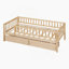 Kallel Daybed with Two Drawers and Guardrails-88414496-88414493